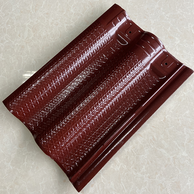 Красная глазурованная межзамковая черепица 300мм x 400мм.2