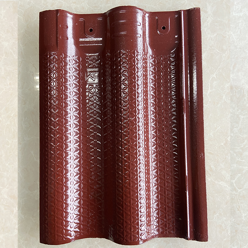 Красная глазурованная межзамковая черепица 300мм x 400мм.4